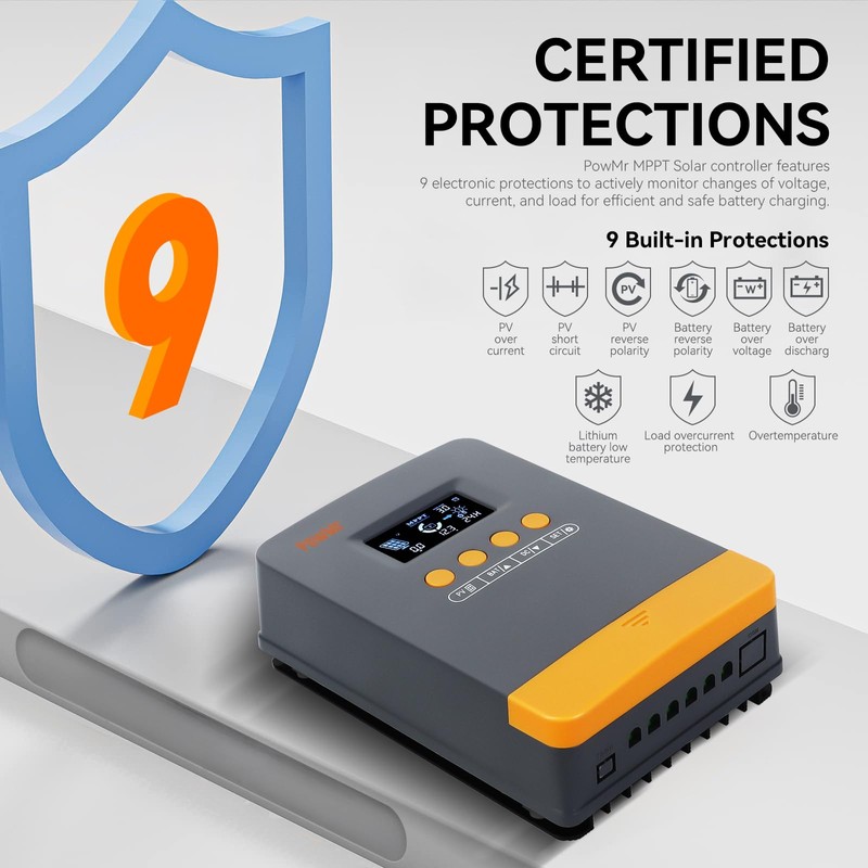 MPPT Solar Charge Controller 35A 12V/24V Auto, 35Amp Solar Controller