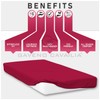 Premium King Size Extra Deep Fitted Sheet Red - Extra