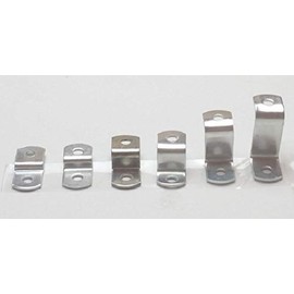 Offset Canvas Clips For Picture Framing Starters Package. Includes (100) of each 1/8" 1/4" 3/8" 1/2" 3/4" 1". Included is 600 pieces #6 X 3/8" pan-head screws.