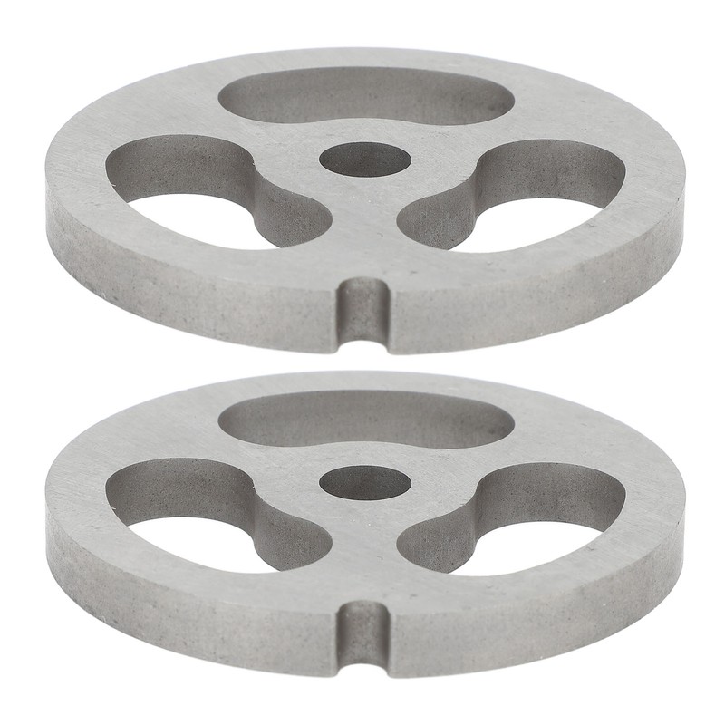 2Pcs Meat Grinder Plate Discs Blade 3 Hole Stainless Steel