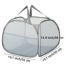 Kimmama Laundry Baskets, Foldable Pop-Up Mesh Collapsible Hamper with Side