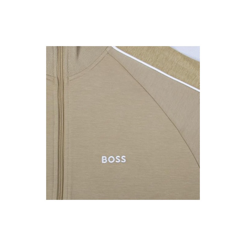 BOSS Men's Loungewear Jacket, 275 light beige, XL