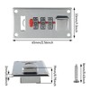 JianLing Combination Lock, Silver, Keyless, 3-Digit Password, Easy to Install,