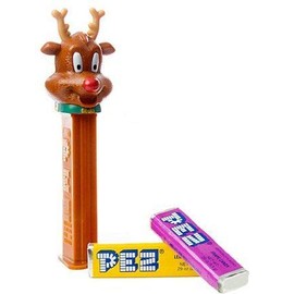 Christmas Reindeer Pez-1 dispenser & 2 fillers