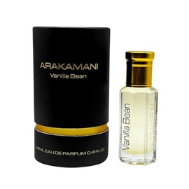 Arakamani Vanilla Bean Roll-On Perfume Oil – 0.41 FL OZ (12ML) Eau de Parfum – Luxurious Long-Lasting Scent for Men & Women