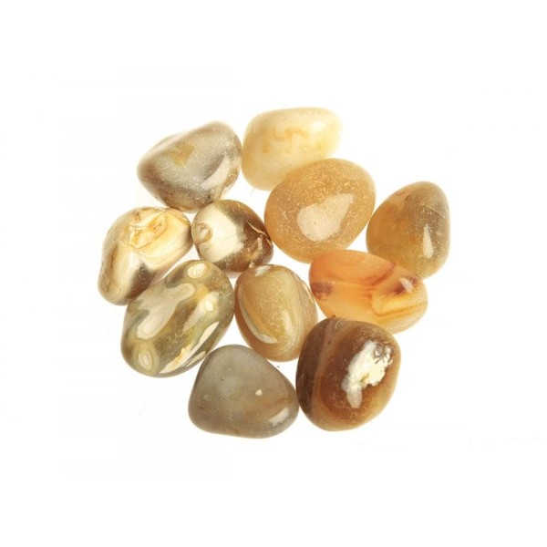 Sacred Essence Natural Mixed Agate 3-4cm Tumblestone Crystal - Improve
