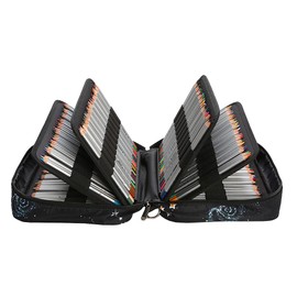 Lbxgap Colored Pencil Case 300 Slots Pen Pencil Bag Organizer Large Capacity with Handy Wrap Portable Multilayer Holder for Prismacolor Watercolor Pencils & Gel Pen Markers