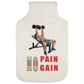 'Elevated Strength with Dumbbells' Hot Water Bottle Cover (HW00035559)
