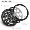Bricologht For Kenworth T2000 1997-2011 Pair 7inch Round LED Headlights
