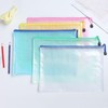 A5 10Pcs File Folder Plastic Wallets Zip Lock Bags Document