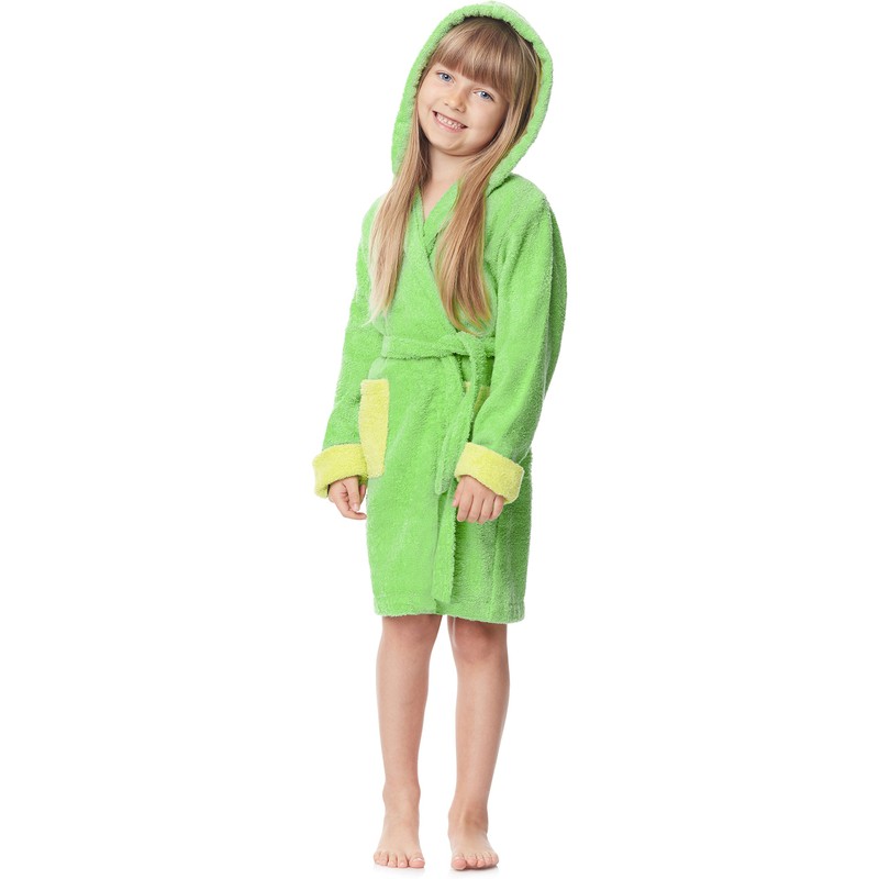 Ladeheid Children’s 100% Cotton Terry Towelling Bathrobe, LA40-103 - 110-116