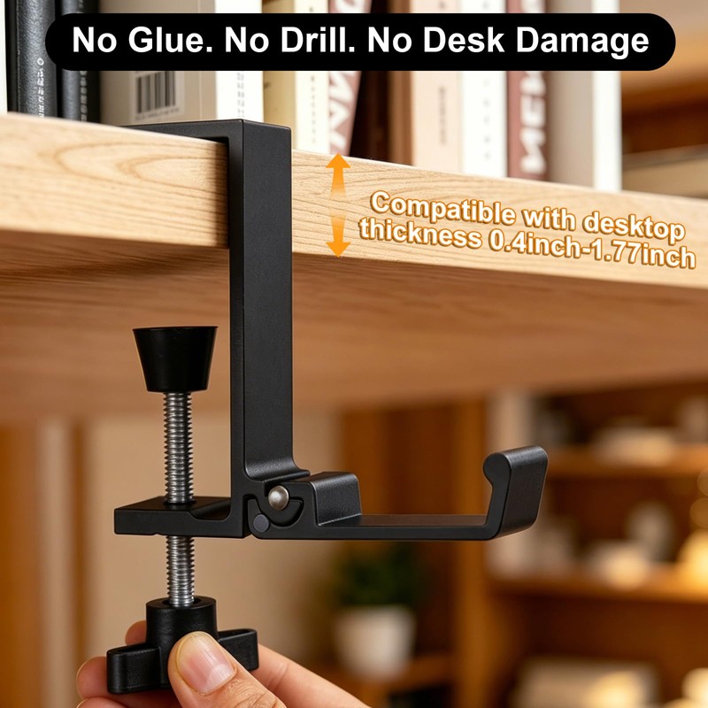 2PCS Foldable Headset Holder, Headphone Stand for Desk with Heavy