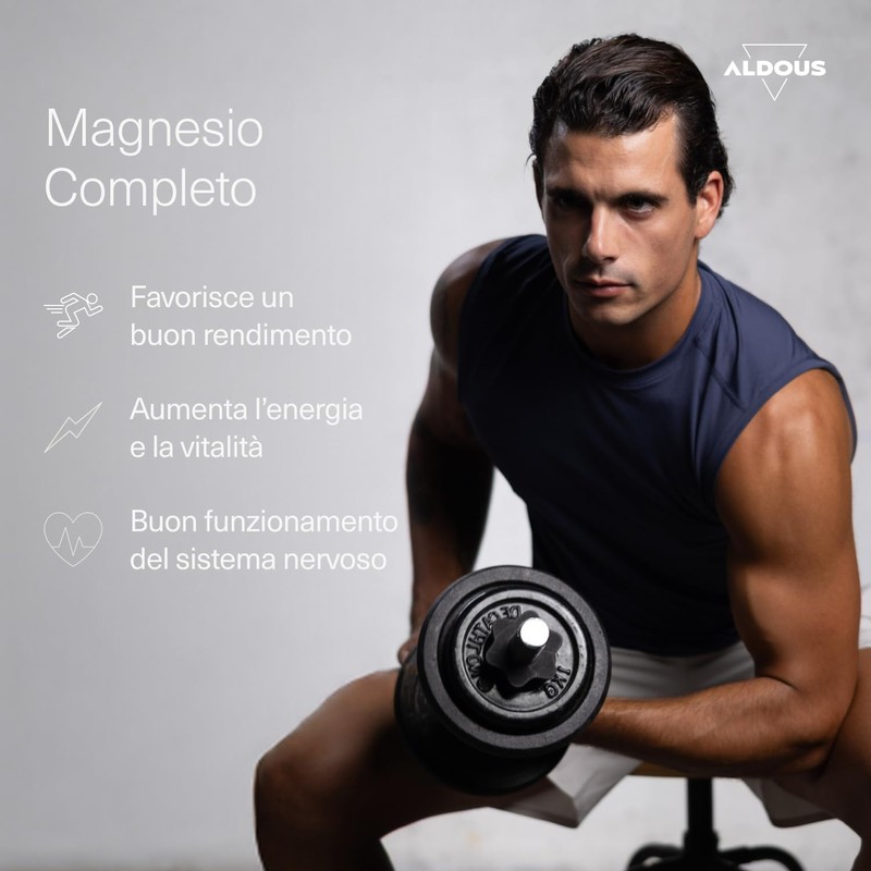 Magnesio Completo 3000mg - 200 Capsule - Magnesio Bisglicinato, Citrato,