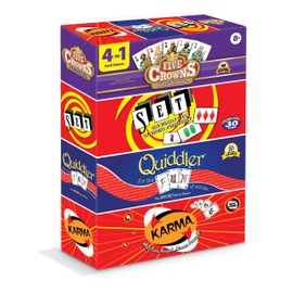 PlayMonster Five Crowns 4 Pack Bundle Card Games for Kids