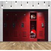 Loccor 6x4ft Fabric Red Locker Room Backdrop American Football Locker