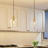 VONLUCE Pendant Lights Kitchen Island, Brushed Gold Pendant Light Fixtures