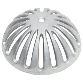 Leyso Heavy Duty Aluminum Dome Floor Drain Cover and Drain Strainer, Removable Outdoor Drain Cover, Dome Strainer for Restaurant, Home, Garden, Roof Top 5-1/4" Diameter x 2-1/4"H (1 PCS)