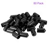 DMiotech 80pcs 10mm Inner Diameter Black Screw Protector Rubber End