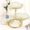 OwnMy 3-Tier Fruit Basket Stand Decorative Iron Fruit Bowl, Metal
