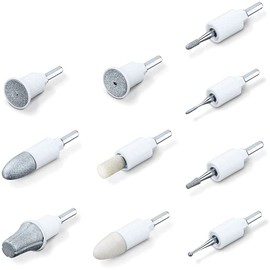 Beurer Replacement Manicure + Pedicure Tool Tips Compatible with the MP64 and MP66, High-quality Sapphire & Felt Electric Nail File Bits For Perfectly Cared For Nails