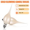 Roowest 20 Pieces Silicone Dipped Candle Light Bulbs Decorative 5w