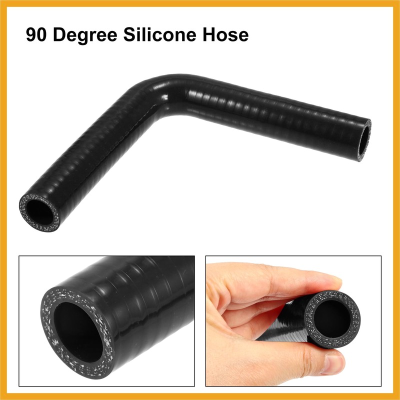 Partuto 19mm 0.75" ID 90 Degree Elbow Silicone Reducer Hose