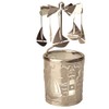 Kerzenfarm Sailing Ship Rotary Carousel for Tealights, Metal and Glass,