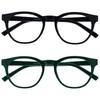 OPULIZE Blu Reading Glasses with Blue Light Blocking 2 Pack