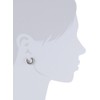 Boccia 0560-01 Women's Creole Earrings Titanium (Pr) Pol/Sat, Titanium, No