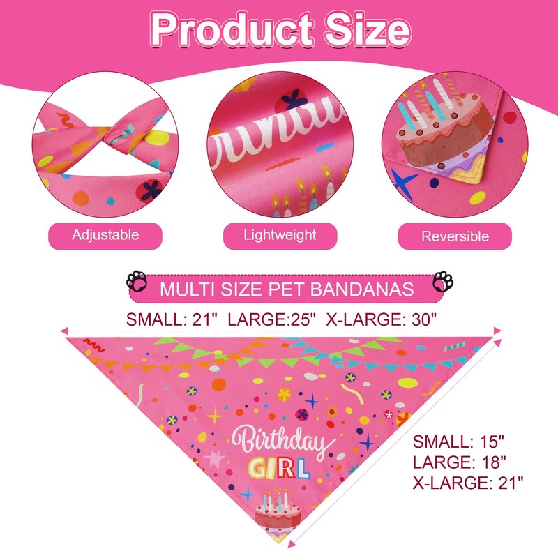 Agroon Blue Dog Birthday Bandana Boy XLarge 1PCS