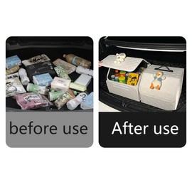 Organizador para Asiento Trasero Caja De Almacenamiento De Cuero For Automóvil, Bolsa De Acabado Plegable, Accesorios For El Interior del Automóvil,  