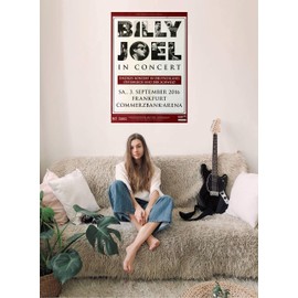 Billy Joel Live In Frankfurt, Frankfurt 2016 Concert Poster / Premium Poster Live Concert Event DIN A1