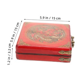 Ciieeo Antique Style Jewelry Box Vintage Trinket Storage Organizer for Rings Earrings and Necklaces Elegant Rustic Design for Home and Keepsakes