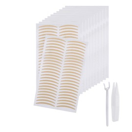 Yesmart Yes100 Double Eyelid Mesh Tape, 576 Pieces, Single-Sided, Strong Double-Sided Tape, Ultra Fine, Skin Color, Invisible Tape, Mesh Tape, Available in 3 Types, Half-Moon Narrow Type