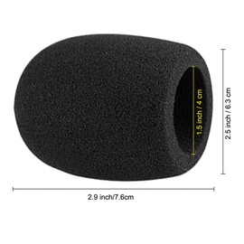 Thick Microphone Cover,Foam Mic Covers Windscreen Suitable for Most Standard Handheld Stage Microphone,Reusable Foam Covers (10 Pack)