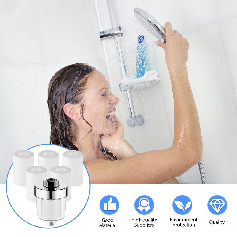Pack of 3 Water Filter Shower Filter Universal Shower Filter