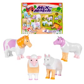 Popular Playthings Magnetic Mix or Match Farm Animals, Pastel