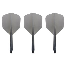 Condor Zero Stress Flight System - Small Clear Black - Dart Flights Medium