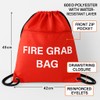 MediCounter Fire Grab Bag – Emergency Fire Evacuation Drawstring Bag
