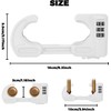 4 Pack U-Shaped Cabinet Locks with Combination Baby Proofing Cabinet
