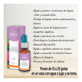 2 Pack Extracto De Cardo Mariano Gotero Depurador 30ml Shelo