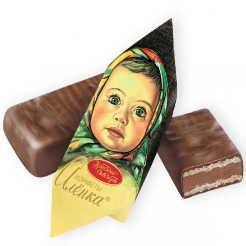 Red October Russian Chocolate Wafer & Praline Layers Candy Alenka