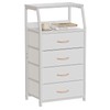 Furnulem Tall 4 Drawers Dresser, Vertical Storage Tower for Bedroom,