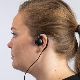 Hoornie® Radio Earphones Headset for Motorola CLP446 and CLK446 with Kevlar Fibres for Extra Strong Cables