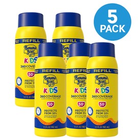 Banana Boat Kids 360 Coverage SPF 50+ Sunscreen 5.5 oz 5 Pack Exp 08/2026 New