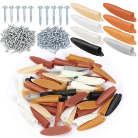 Keadic 360Pcs Plastic Pocket Hole Plugs, 8 Colors Wood Plug Slant Hole Caps with Screws, 7mm Oblique Hole Opener for Wood Working Tool Accessories