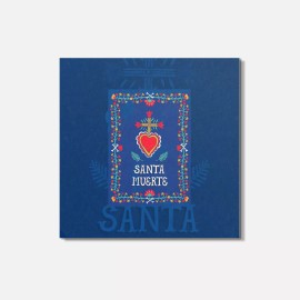 Unbranded Santa Muerte Day Of The Dead Mexica 4'' X 4'' Square Wooden Coaster