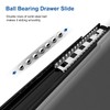 VADANIA 24" Push to Open Drawer Slide, #VF1245, 3-Fold Full
