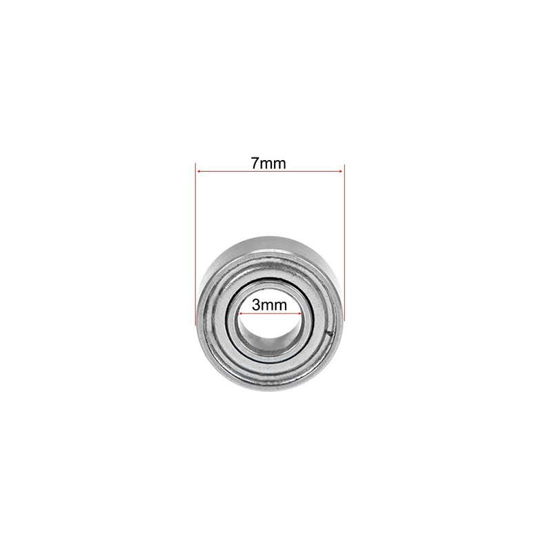 sourcing map 683ZZ Deep Groove Ball Bearings 3mm x 7mm