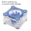 Water Cooling Flow Meter Transparent PMMA Computer Accessories G1/4 Thread(Blue